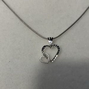 Sterling silver necklace and pendant